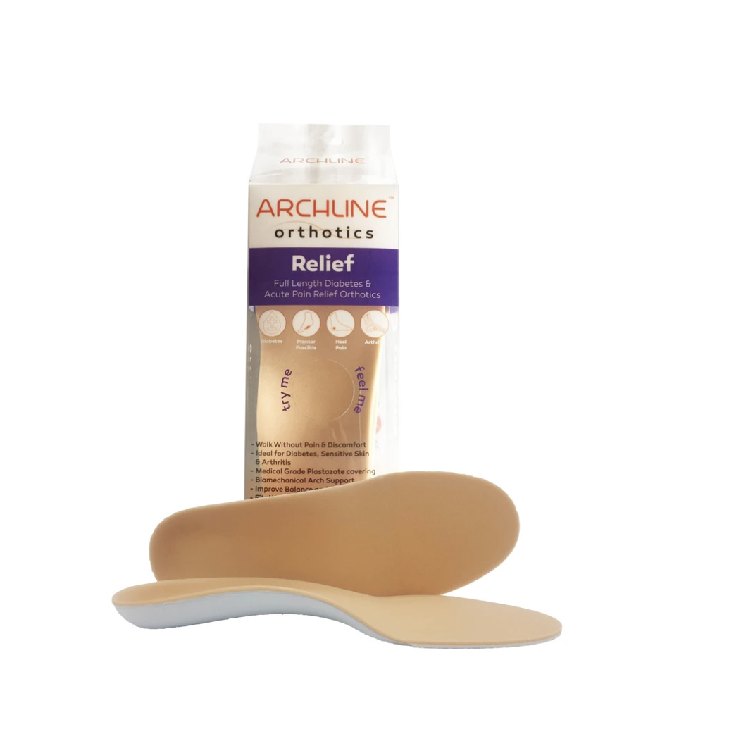 ARCHLINE Insoles Orthotics Full Length Arch Support Diabetics Plantar Fasciitis - EUR 40