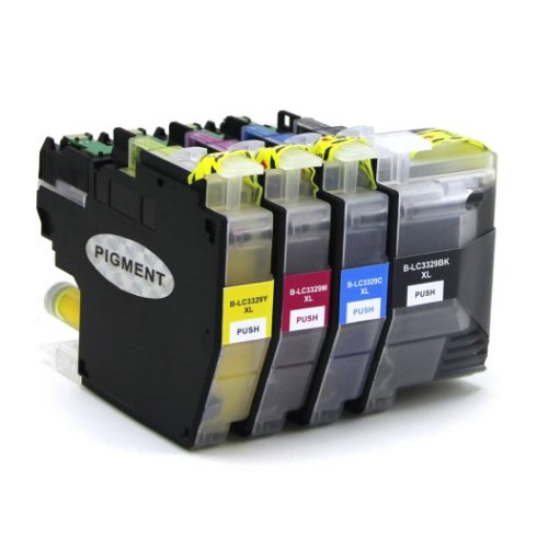 Compatible Premium Ink Cartridges LC3329XL Set of 4 - Bk/C/M/Y - for use in Brother Printers