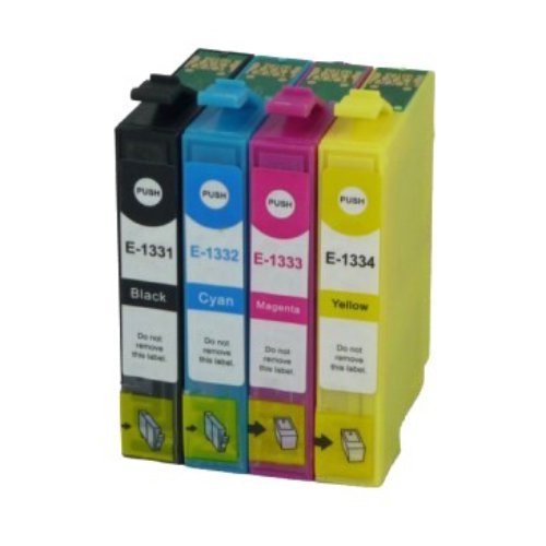 Compatible Premium Ink Cartridges 133 Cartridge Set of 4 (Bk/C/M/Y) - for use in Epson Printers
