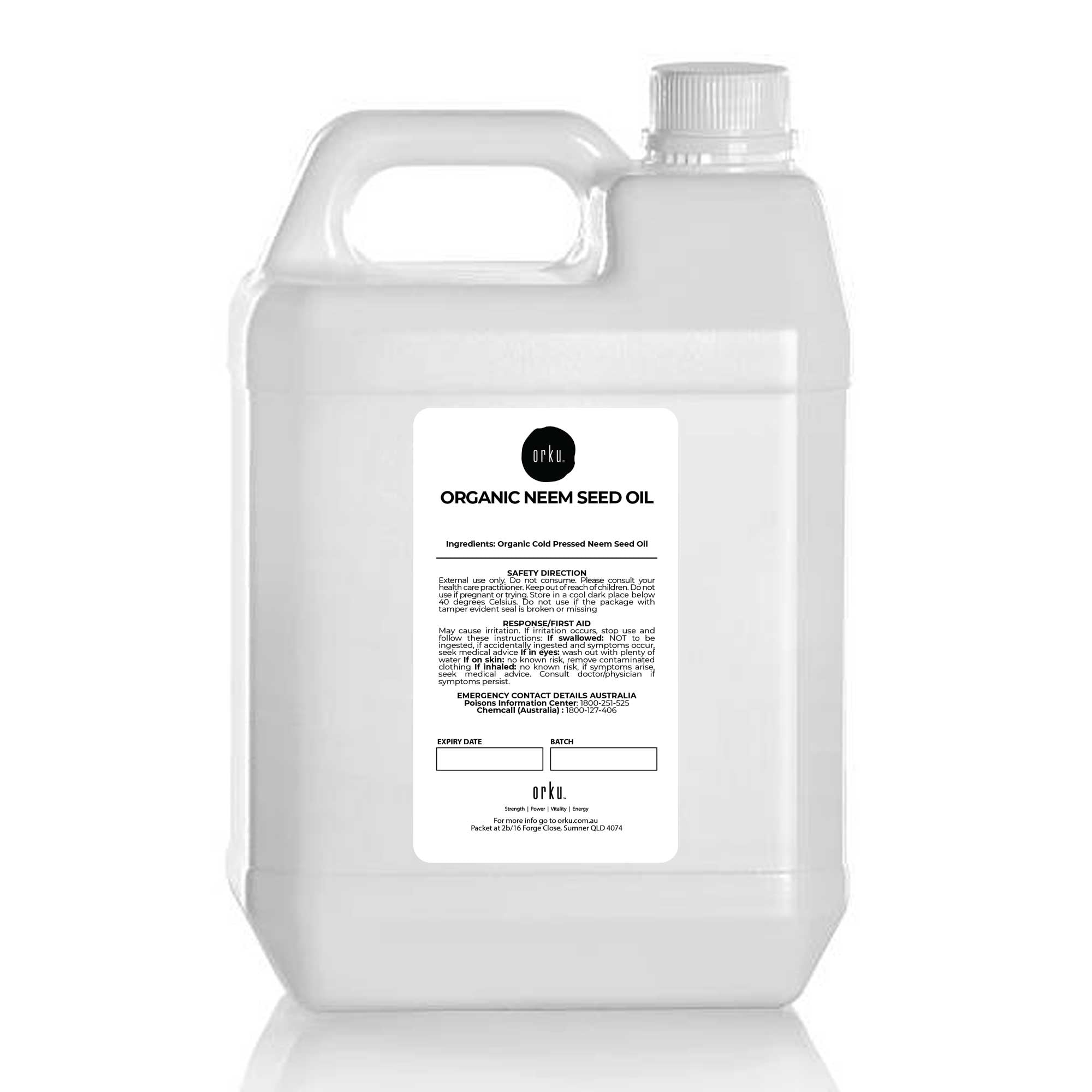 5L Organic Neem Seed Oil Pure Pharmaceutical Cold Pressed Azadirachtin Indica