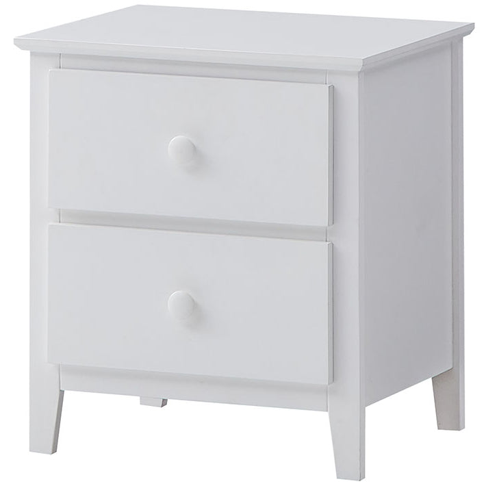 Wisteria Bedside 2pc Bedroom Set Drawers Nightstand Storage Cabinet - White