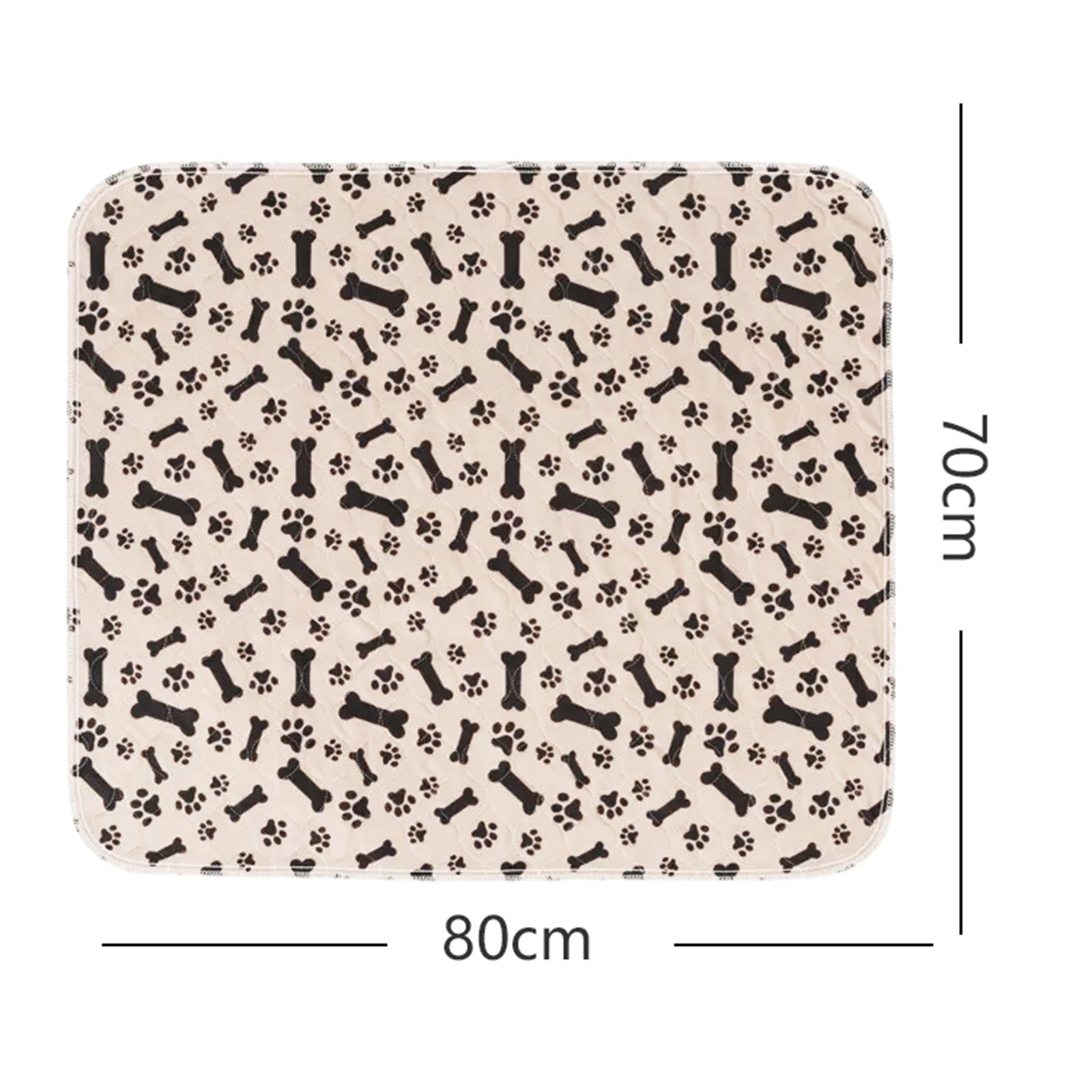 Pawfriends Washable Pet Dog Pee Pad Reusable Cat Puppy Training Wee Absorbent Mat Bed 70x80