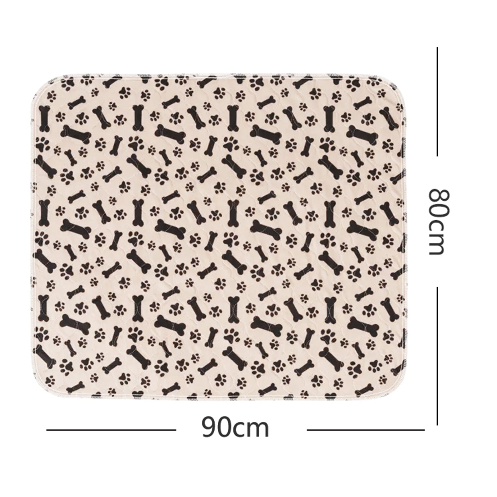 Pawfriends Washable Pet Dog Pee Pad Reusable Cat Puppy Training Wee Absorbent Mat Bed 80x90