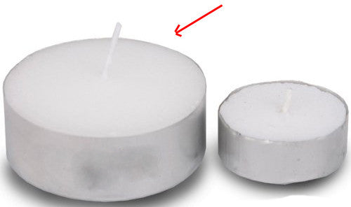 Bulk Buy Large Tealight Candles 6cm Wide in silver foil cup 100 in a pack - Party Event Wedding BBQ Dinner Romantic Ambience Decor