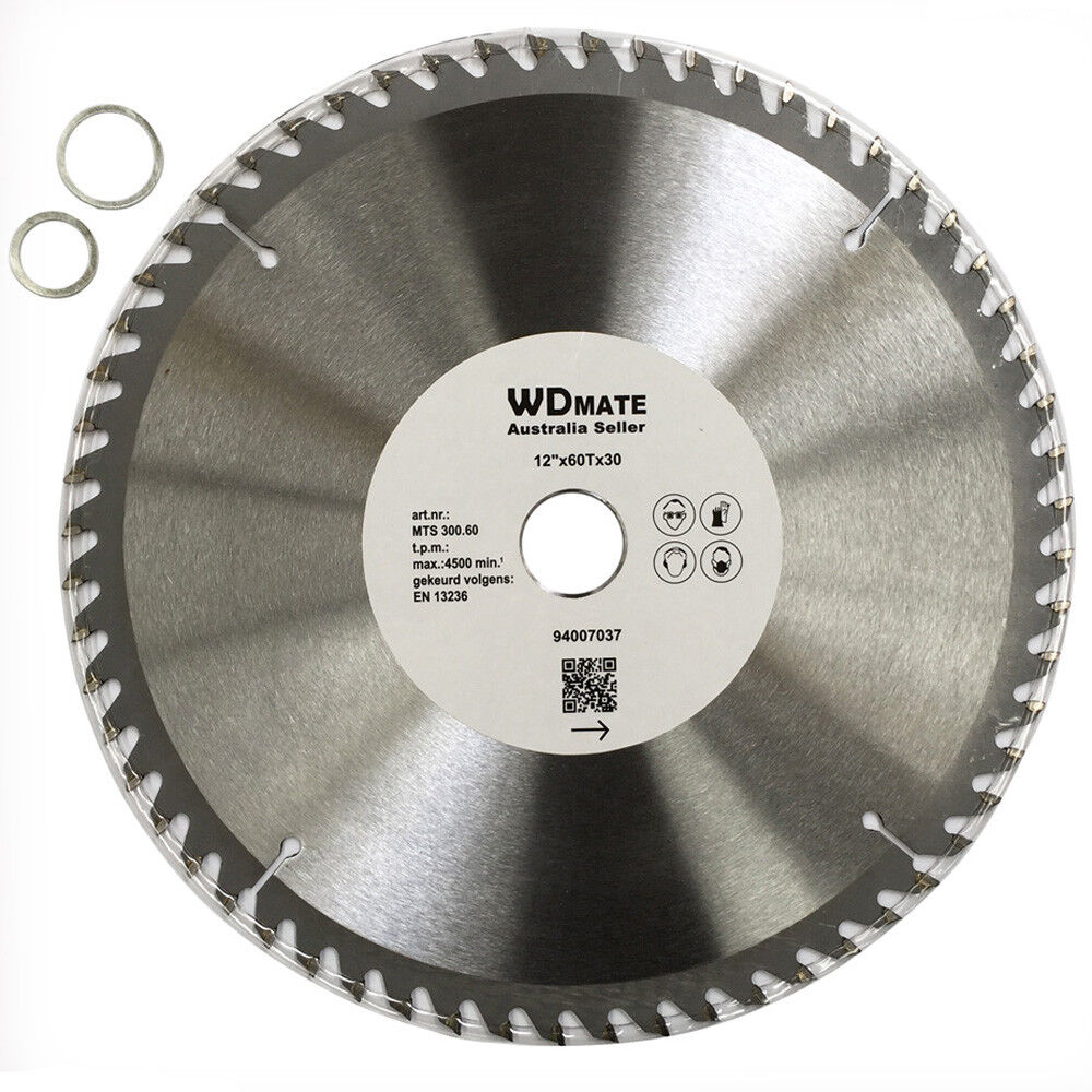 3x Wood Cutting 300mm 60T Circular Saw Blade Disc Wheel 12" 30mm ATB Timber TCT