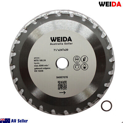 185mm Wood Circular Cutting DiscSaw Blade 7-1/4” 24T Bore 30/25.4mm Quality