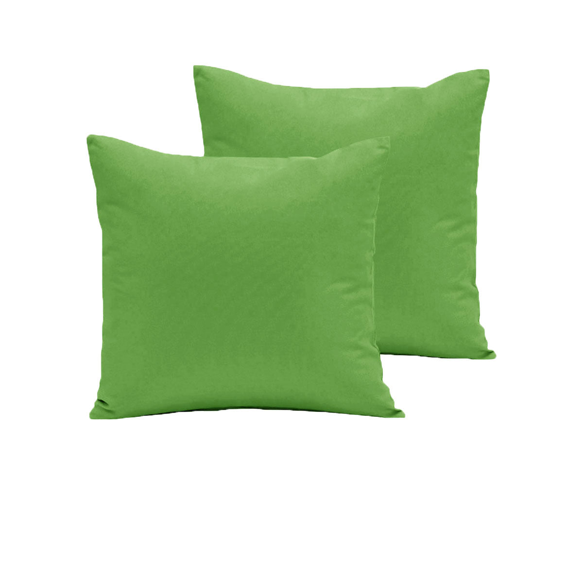 Pair of 280TC Polyester Cotton European Pillowcases Lime