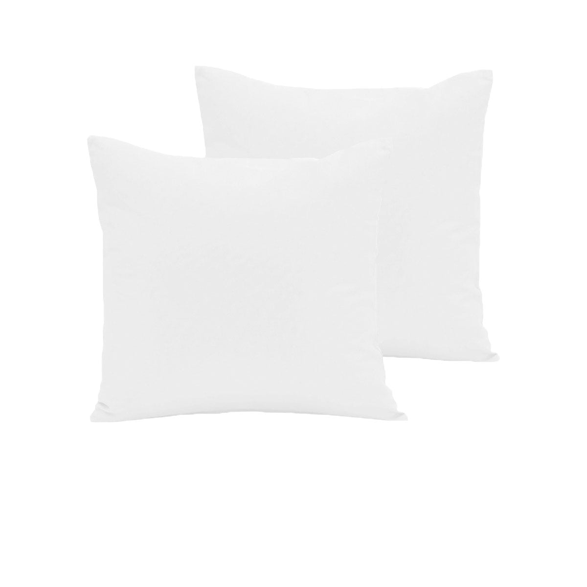 Pair of 280TC Polyester Cotton European Pillowcases White