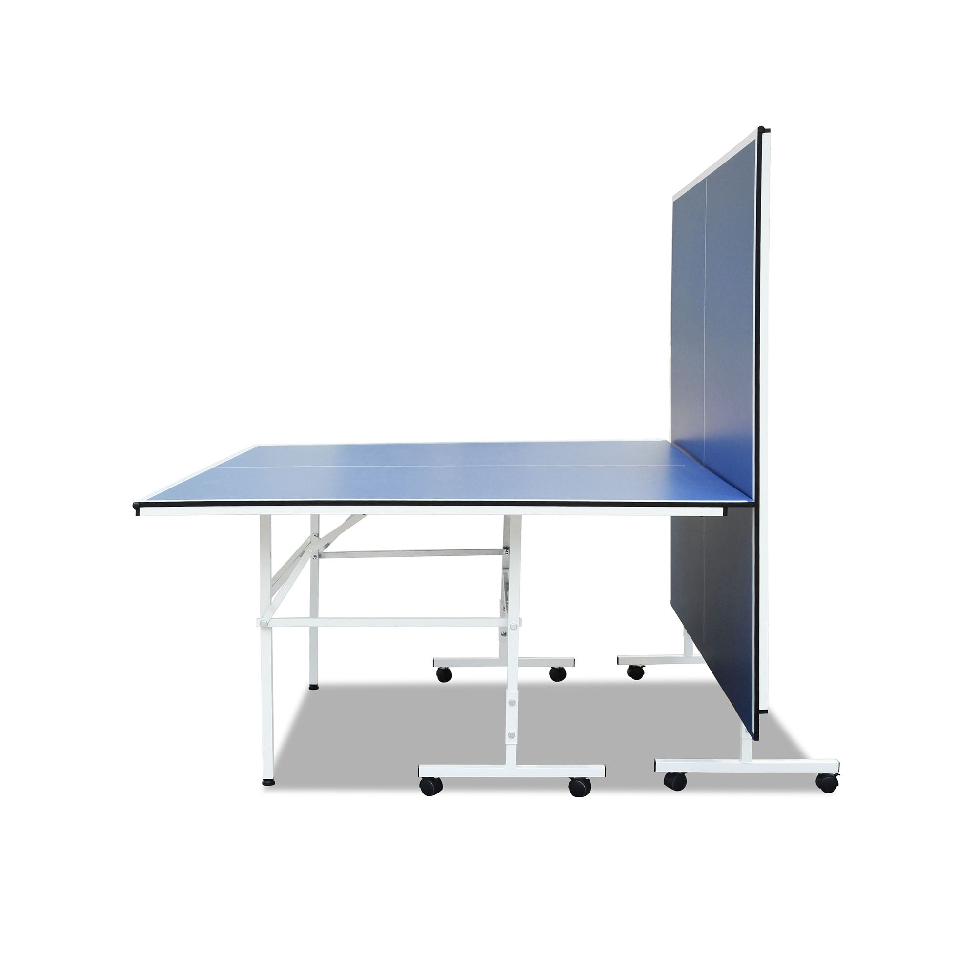 DH 13mm Foldable Portable Ping Pong Table Tennis Table + Accessory Package - Blue