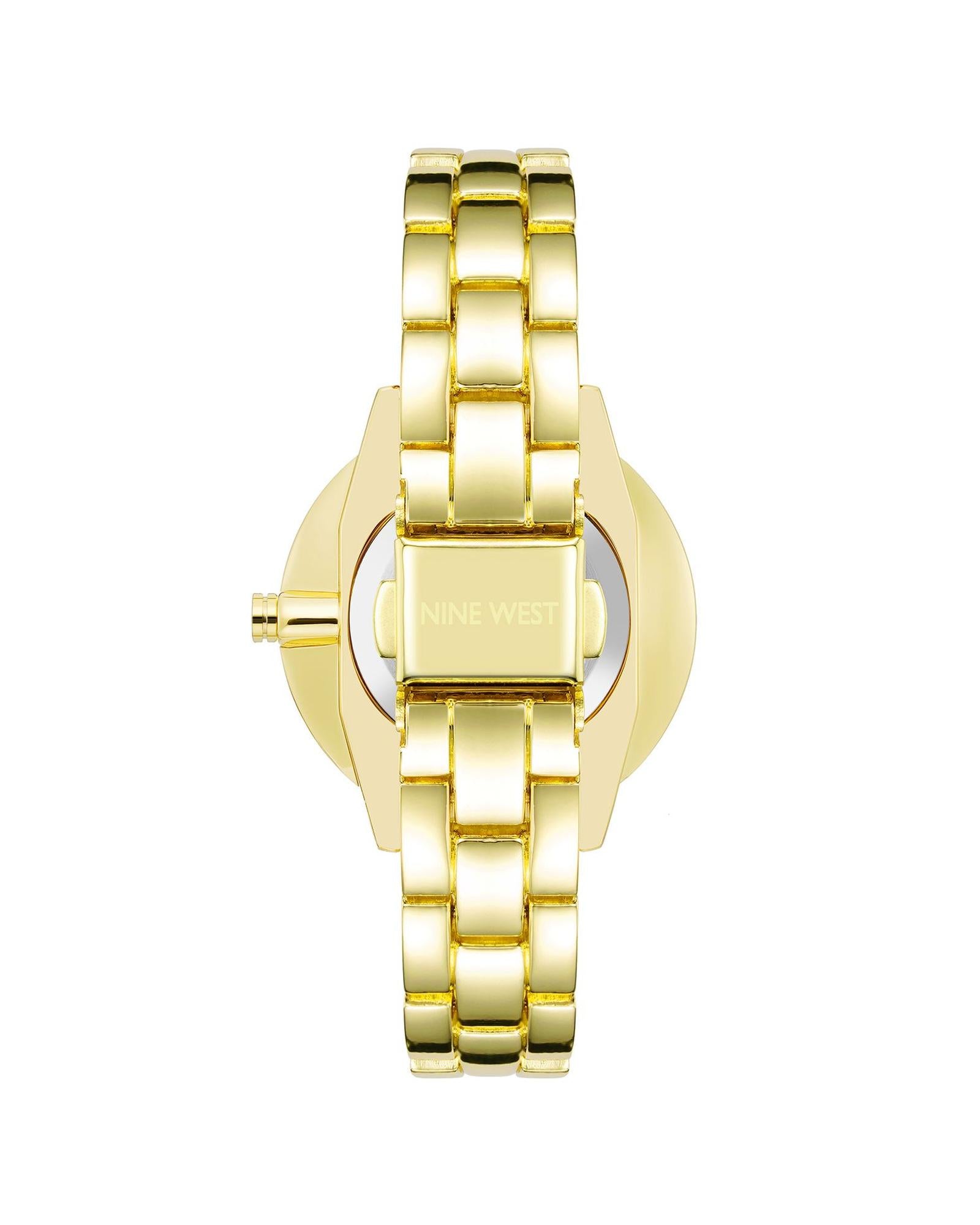 Classic Gold Metal Analog Womens Quartz Watch One Size Women