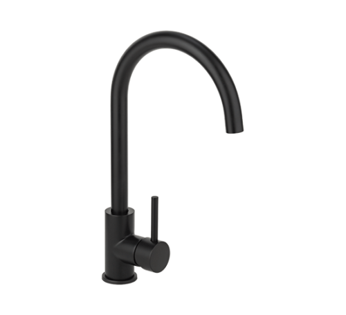2023 Matte black goose neck gunmetal Brushed gold burnished copper stainless steel kitchen mixer