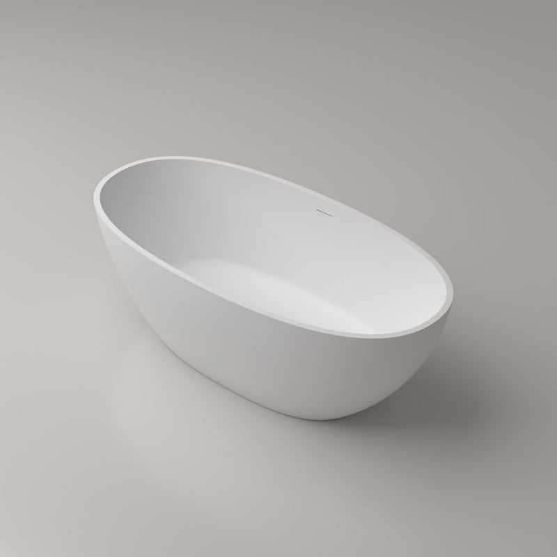 Medium Size Oval Shaped Cast stone - Solid Surface Bath 1600mm Length