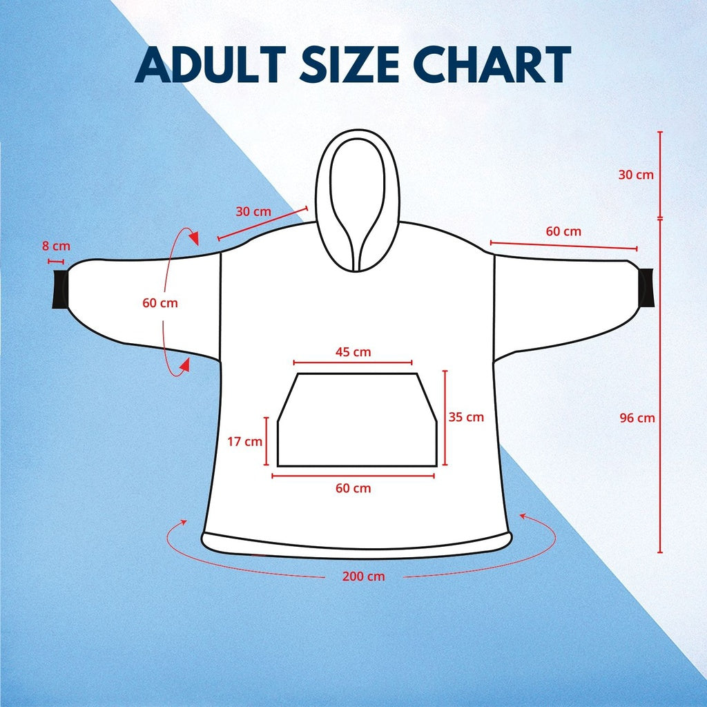 GOMINIMO Hoodie Blanket Glow In Dark Star Blue