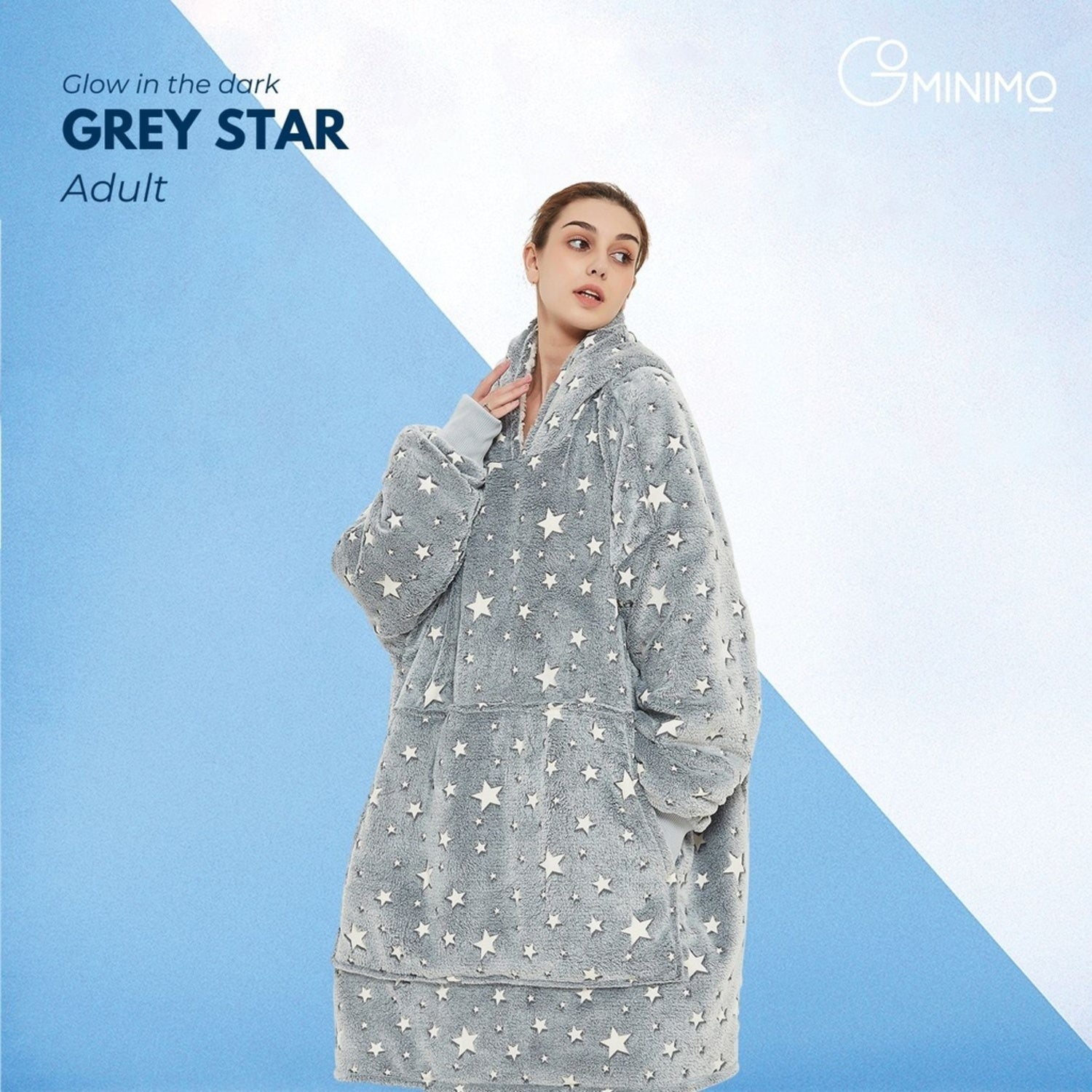 GOMINIMO Hoodie Blanket Glow In Dark Star