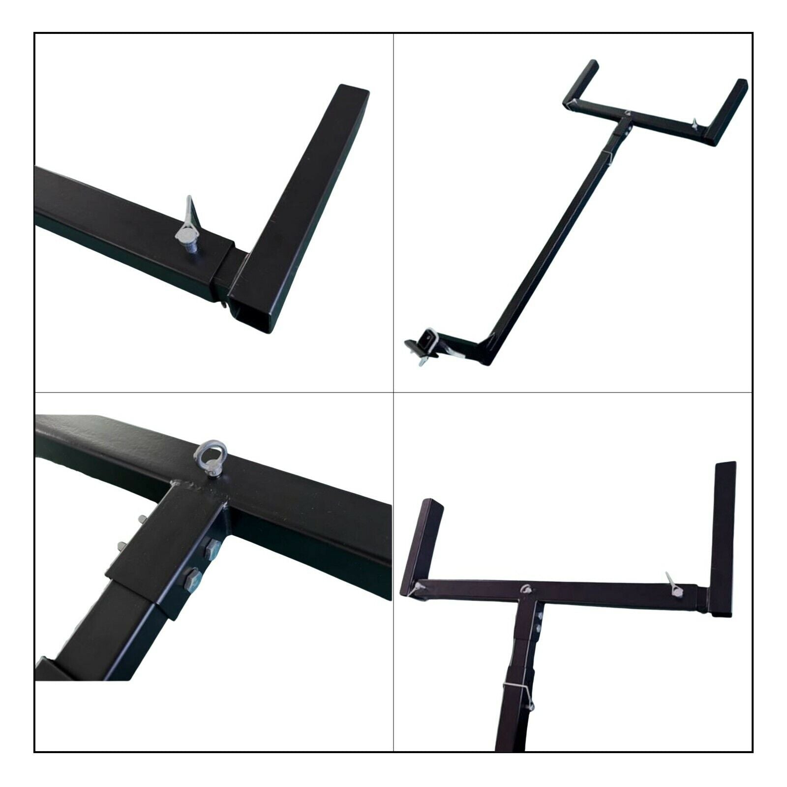 Tow Bar Hitch Mount Ladder Roof Rack Bar Extension Timber Kayak