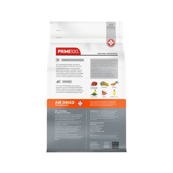 Prime100 - SPD Air Dried - Kangaroo & Pumpkin - 600g