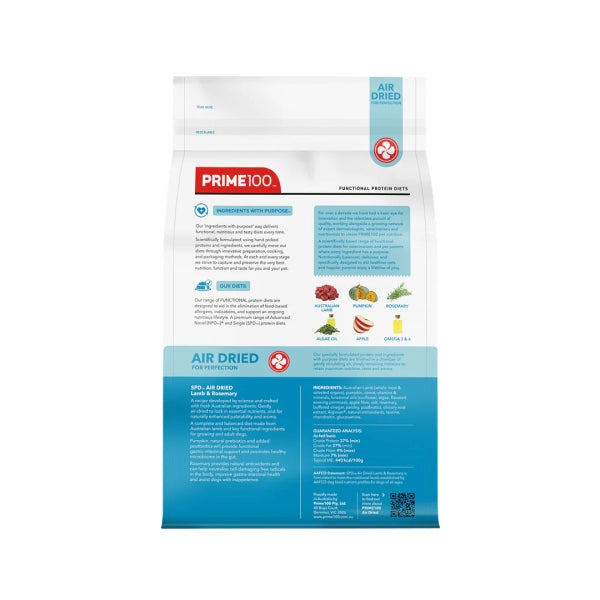 Prime100 - SPD Air Dried - Lamb & Rosemary - 600g