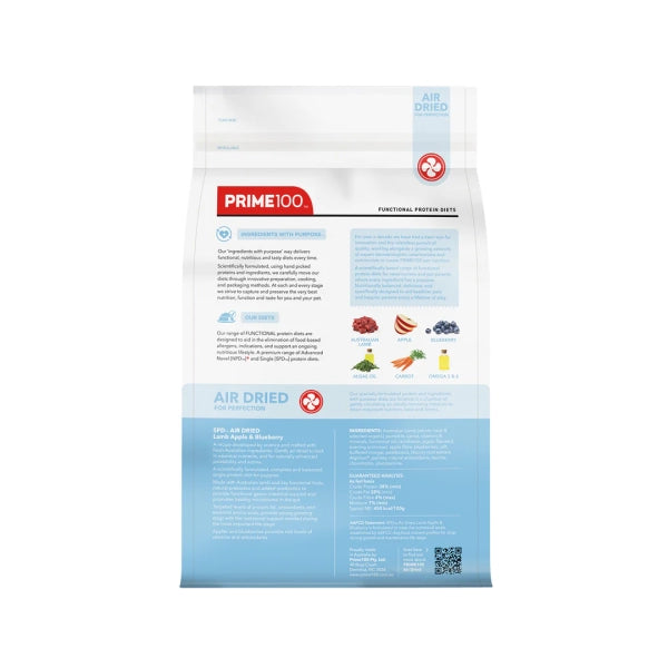 Prime100 - SPD Air Dried - Lamb, Apple & Blueberry - Puppy - 600g