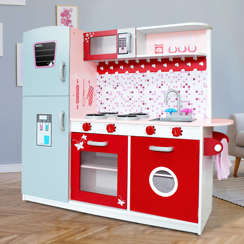 Keezi Kids Kitchen Set Pretend Play Wooden