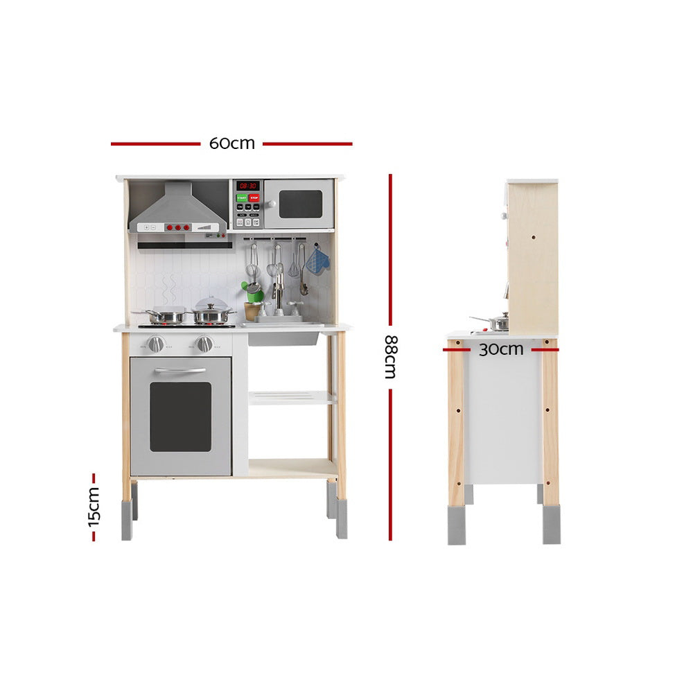 Keezi Kids Kitchen Set Pretend Play Wooden