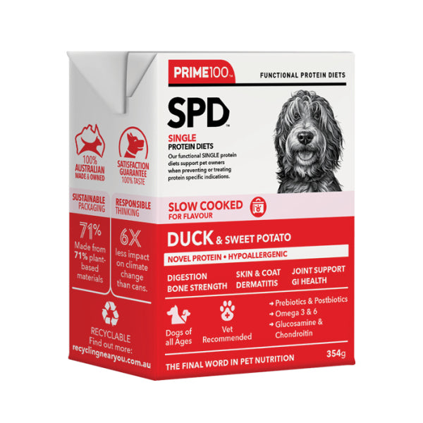 Prime100 - SPD Slow Cooked Duck & Sweet Potato - TRAY OF 12