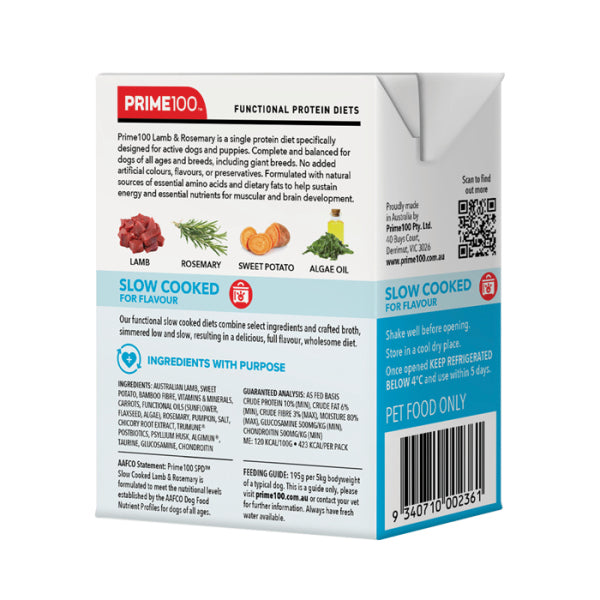 Prime100 - SPD Slow Cooked Lamb & Rosemary - TRAY OF 12