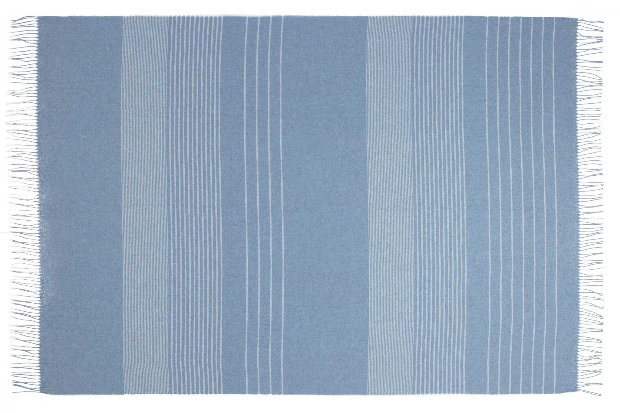 Paddington Throw - Fine Wool Blend - Forever Blue
