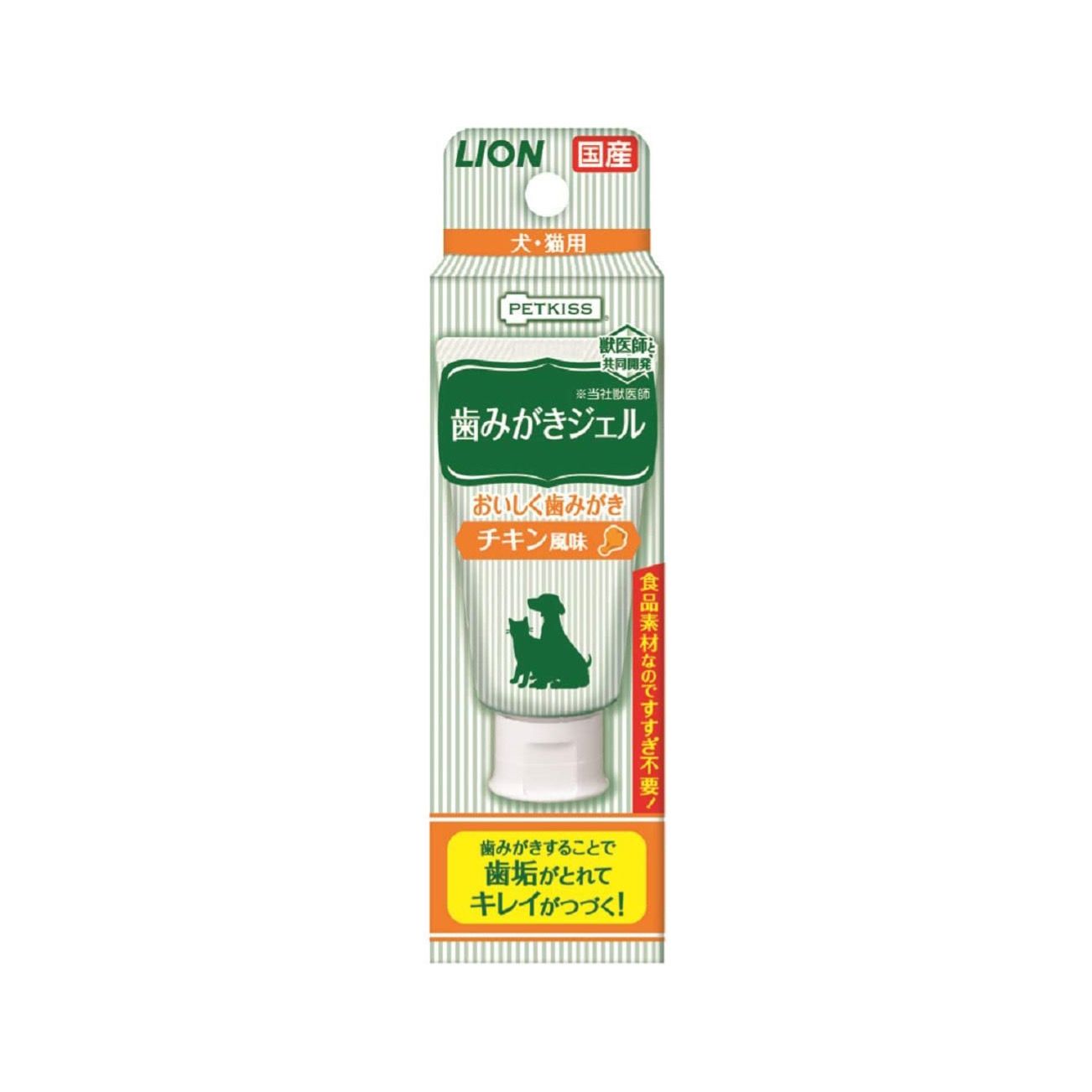 [6-PACK] Lion Japan Pet Kiss Toothpaste Gel For Pets 40g Chicken Flavor