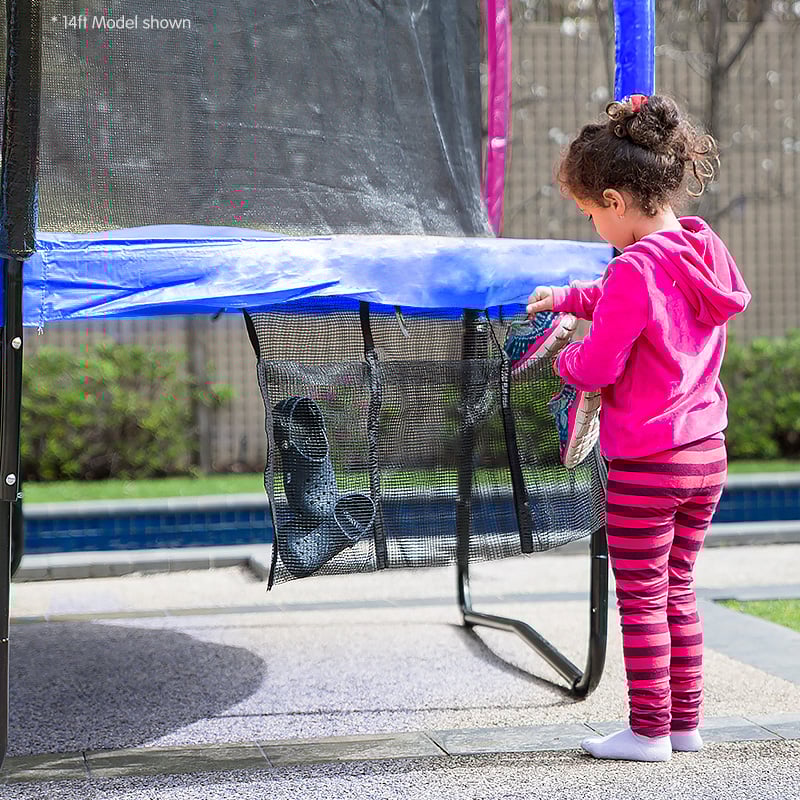 Kahuna 12ft Trampoline Free Ladder Spring Mat Net Safety Pad Cover Round Enclosure - Rainbow