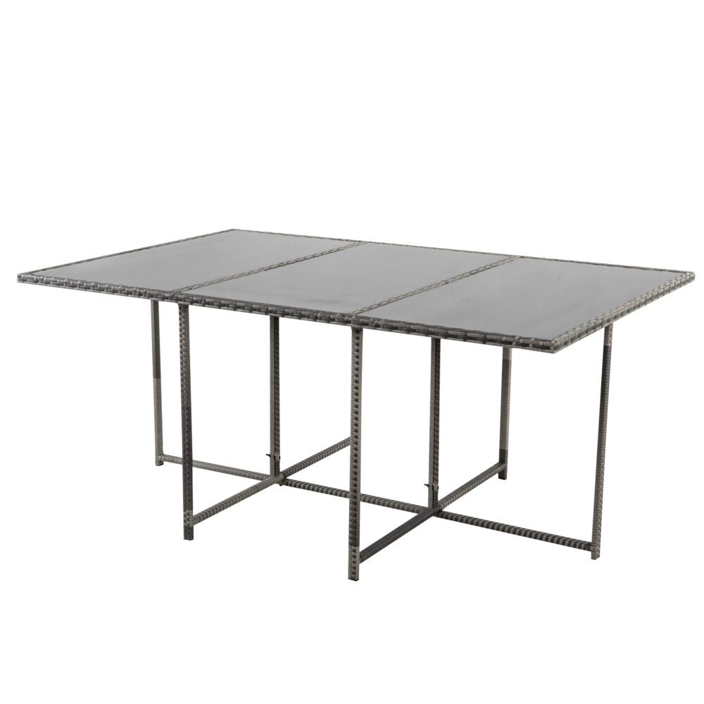 Bali 11 Piece Outdoor Dining Set Grey
