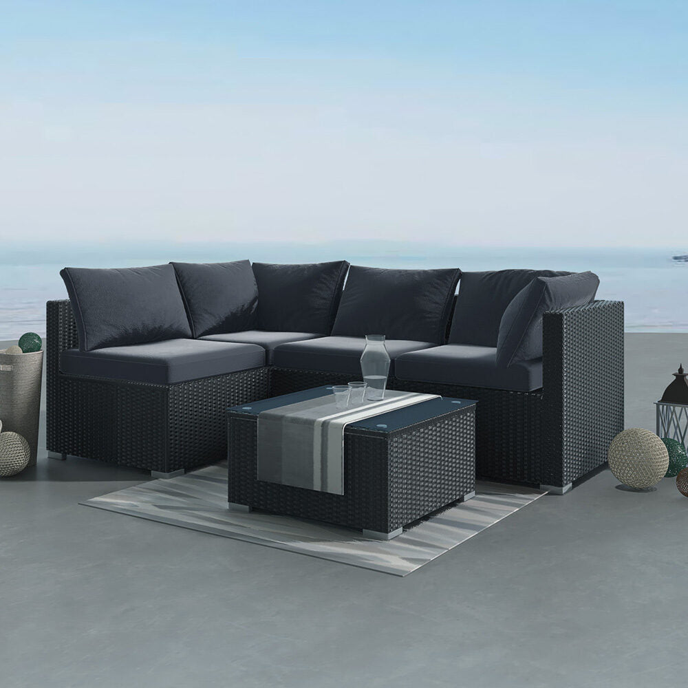 Outdoor Modular Lounge Sofa Bondi - Black