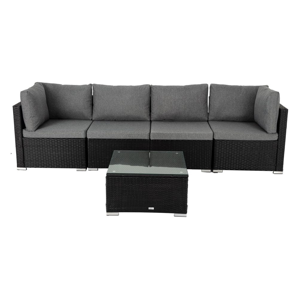 Outdoor Modular Lounge Sofa Bondi - Black
