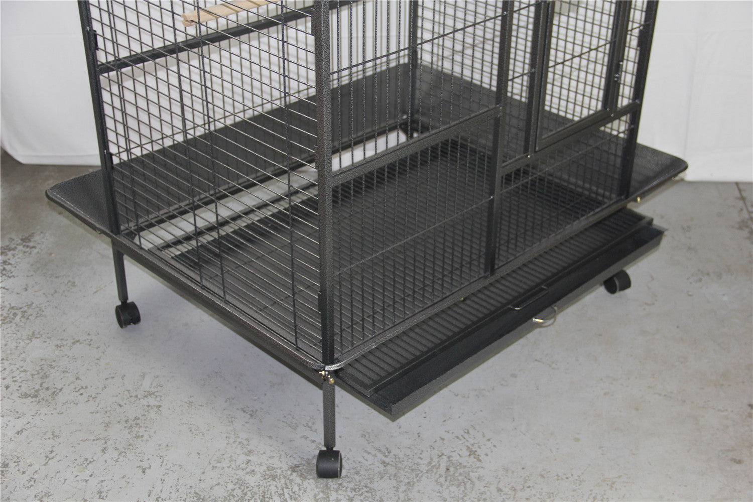 YES4PETS 160cm XL Bird Cage Pet Parrot Aviary Budgie Perch Castor Wheels