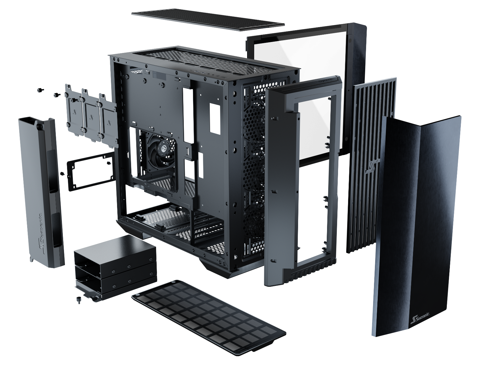Seasonic Syncro Q704 Aluminum Case with Syncro DGC-750 750W 80 Plus Gold PSU & Connect Module RED DOT AWARD WINNER 2021