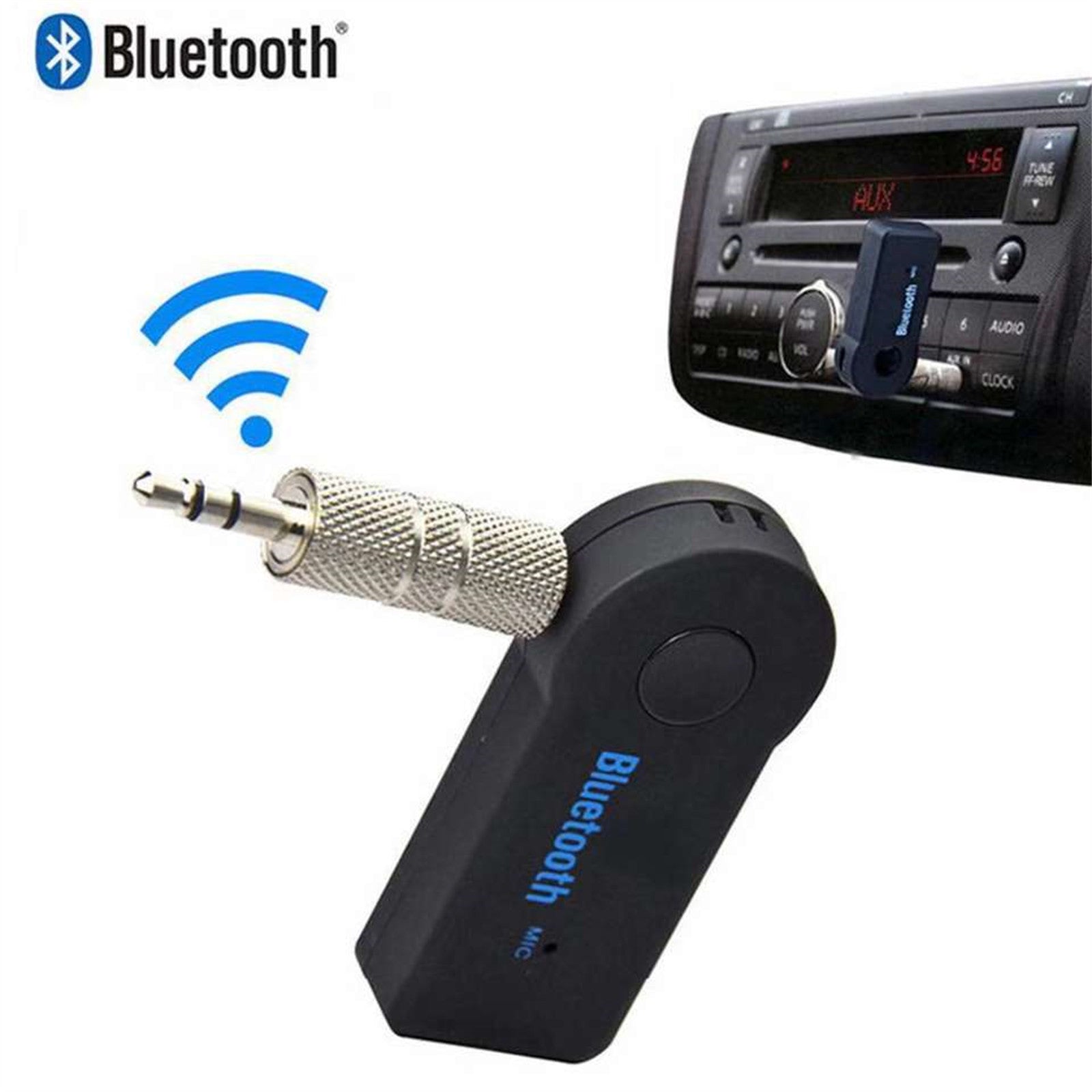 Mobax Car Bluetooth Wireless Transmitter Receiver Audio Adapter 3.5mm Speaker