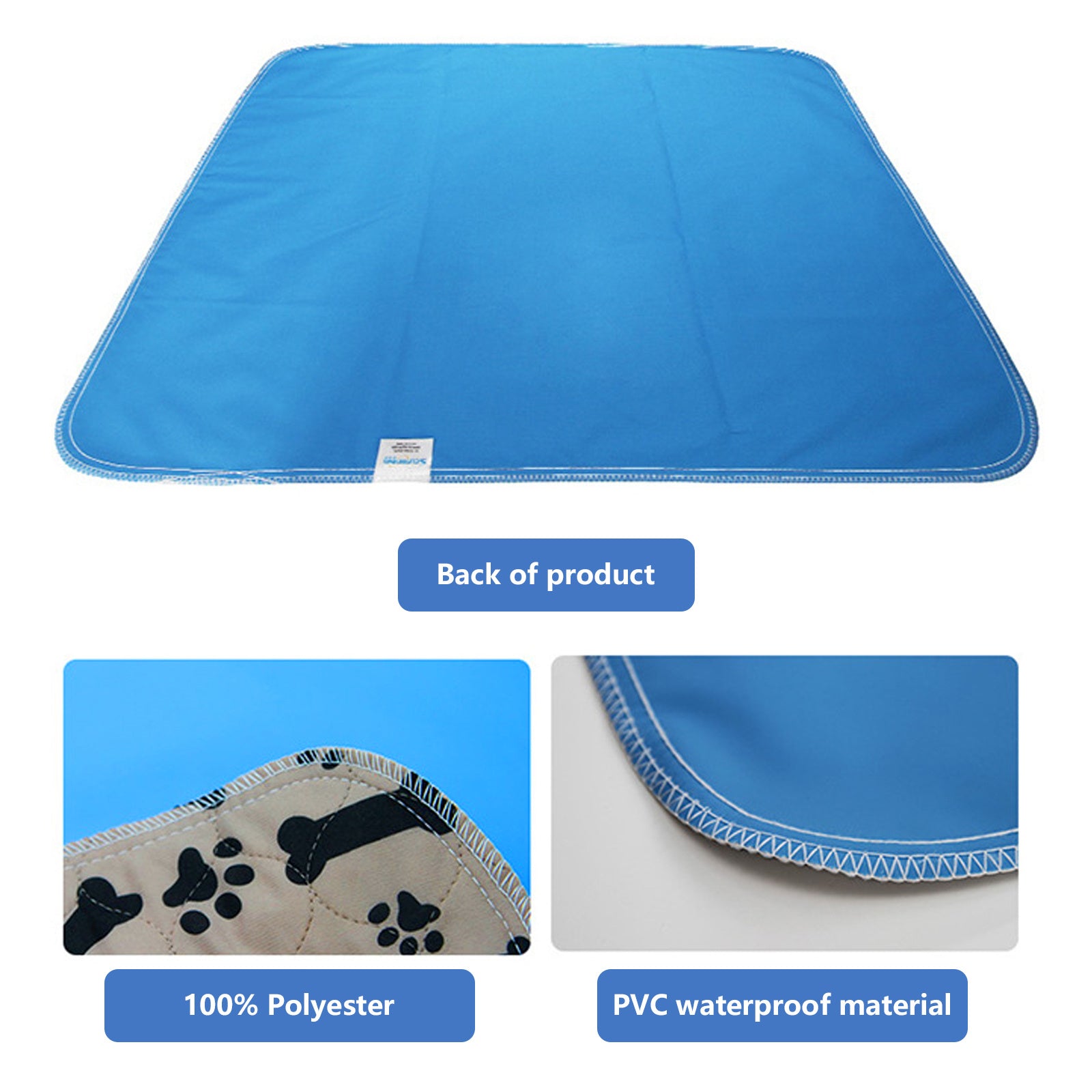 Pawfriends Washable Pet Dog Pee Pad Reusable Cat Puppy Training Wee Absorbent Mat Bed 70x80