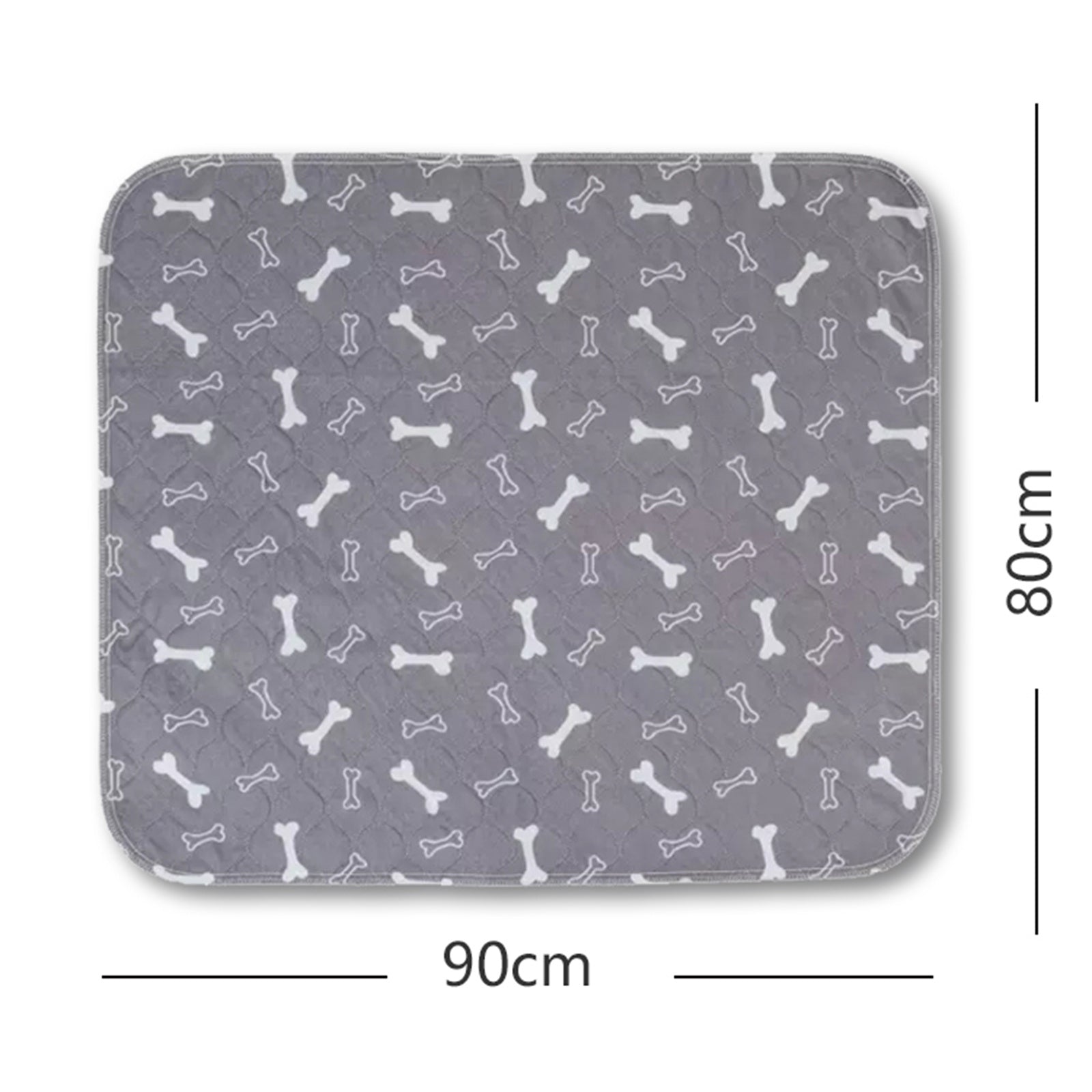 Pawfriends Washable Pet Dog Pee Pad Reusable Cat Puppy Training Wee Absorbent Mat Bed 80x90