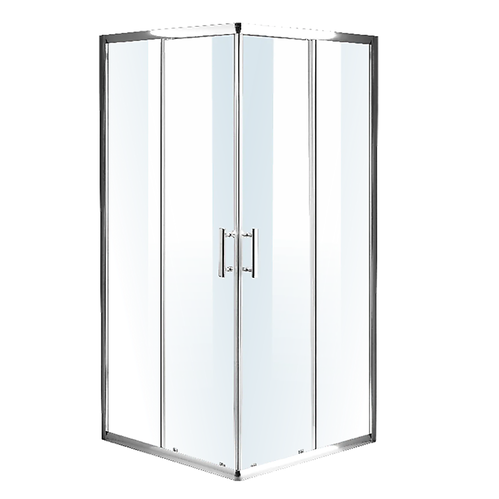 Adjustable 1200x1000mm Double Sliding Door Glass Shower Screen in Chrome
