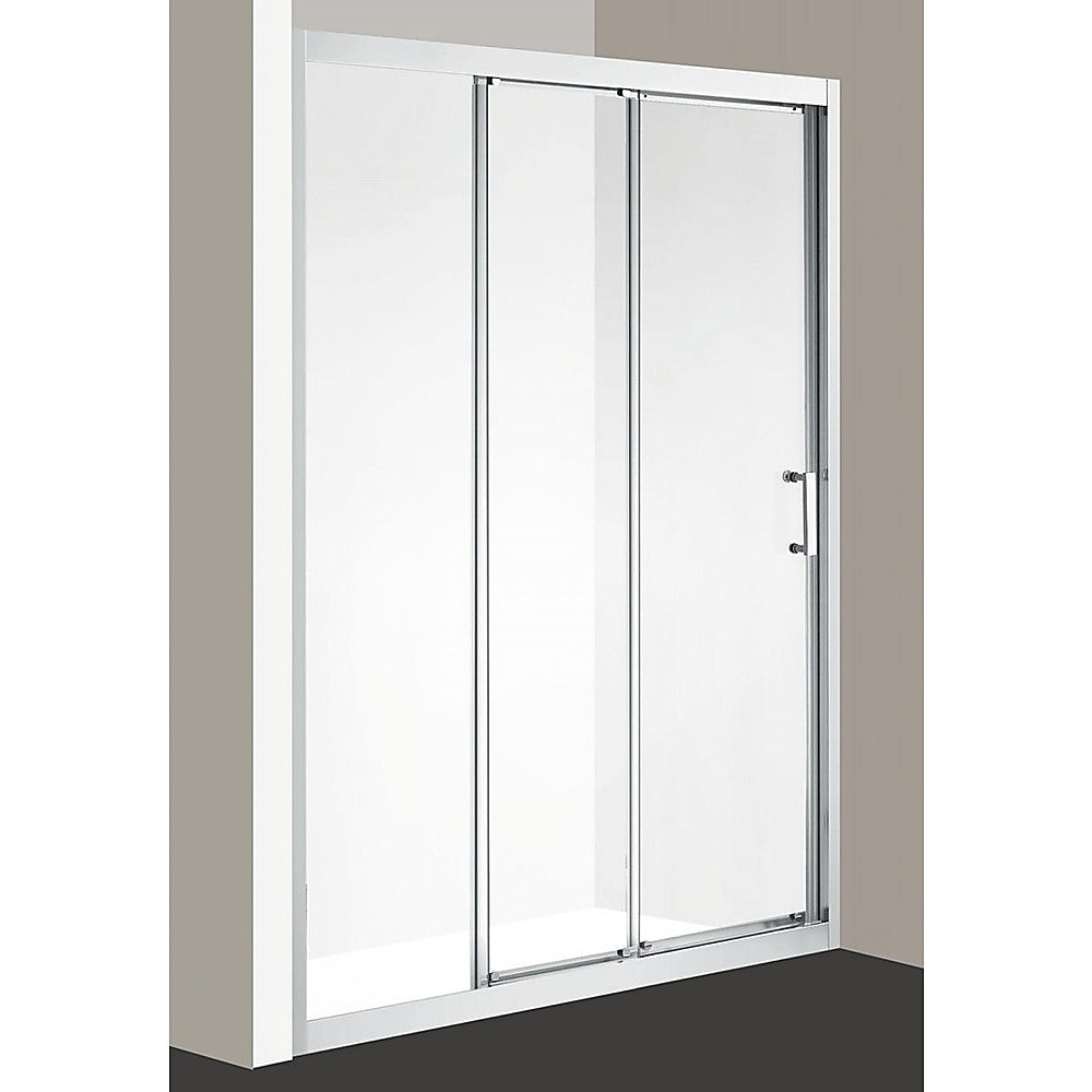 Adjustable 1000-1100mm Wall to Wall Sliding Door Glass Shower Screen in Chrome