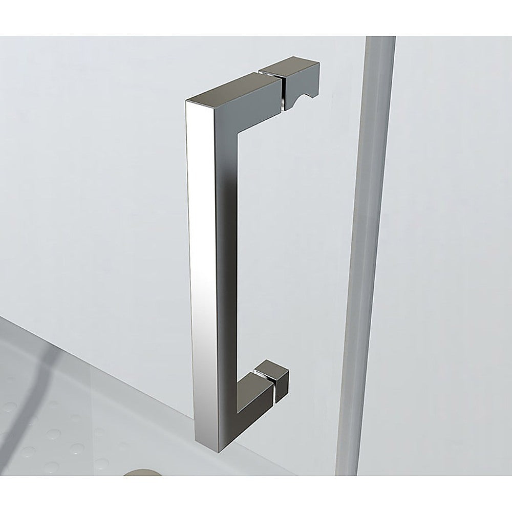 Adjustable 1400x920mm Single Door Corner Sliding Glass Shower Screen in Chrome
