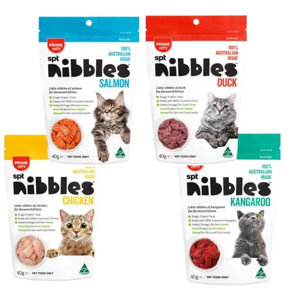 Prime100 - Prime Pantry - SPT Nibbles Cat Treats - 40g - Various Flavours